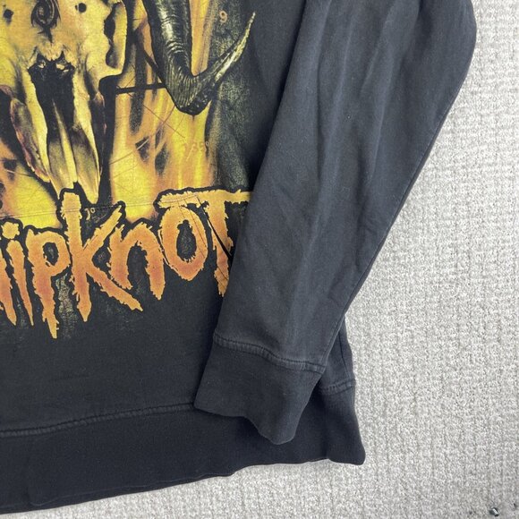 VTG Y2K Goth Slipknot Metal Band Women’s Hoodie Distressed Sweatshirt Size M - Picture 5 of 16